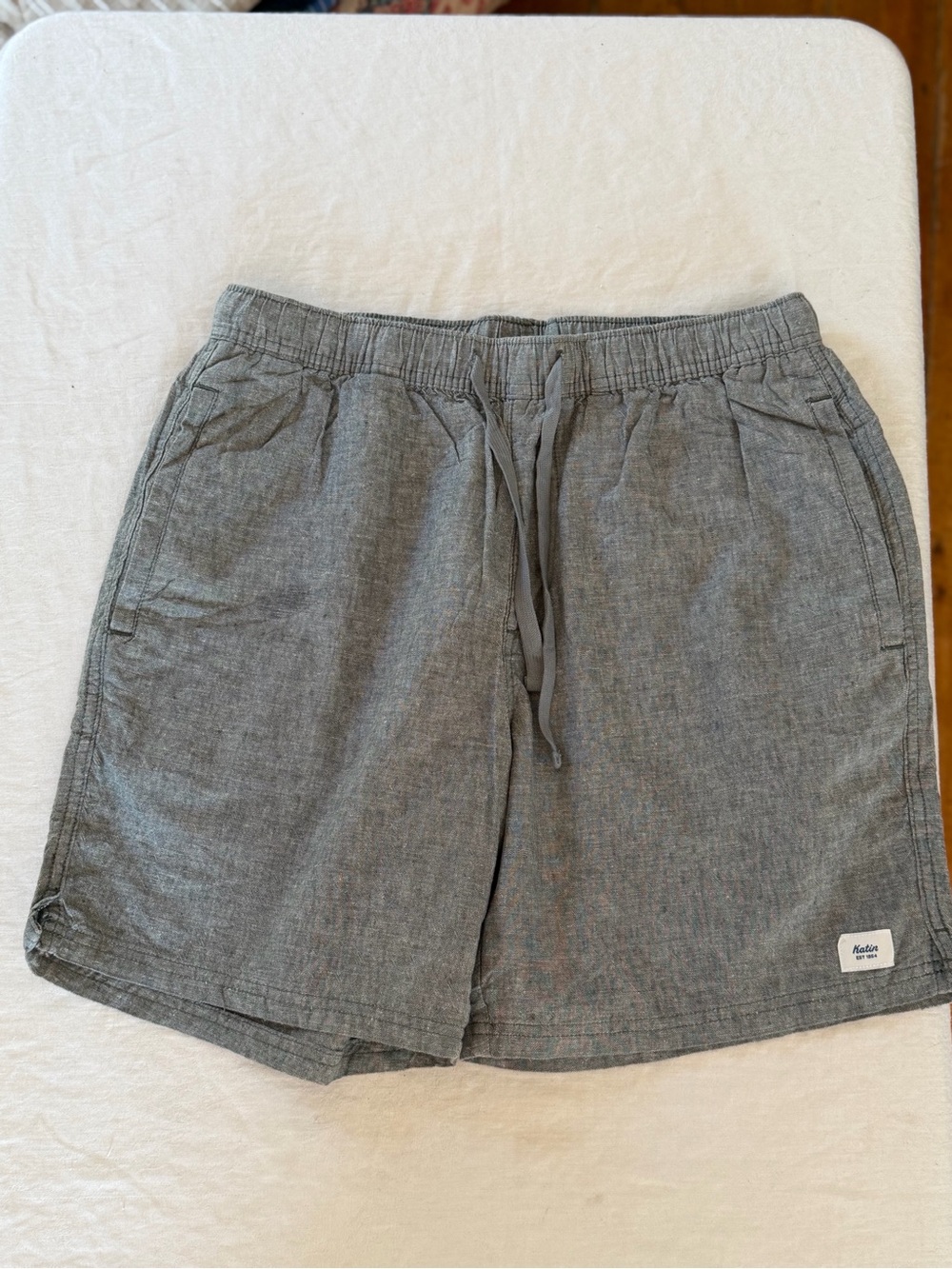 Men’s Katin Isaiah Breathable Cotton/Linen Blend Drawstring Waist Medium Short